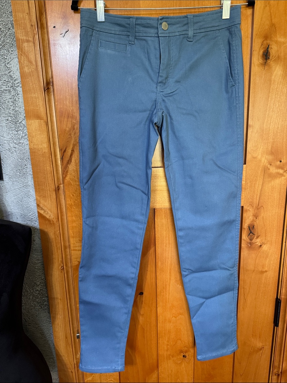 Market & Spruce Straight-Leg Pants in Slate Blue